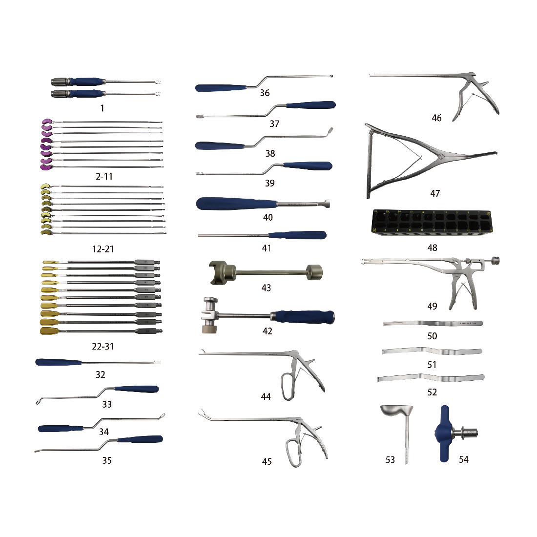 مجموعة أدوات لنظام تثبيت العمود الفقري الداخلي