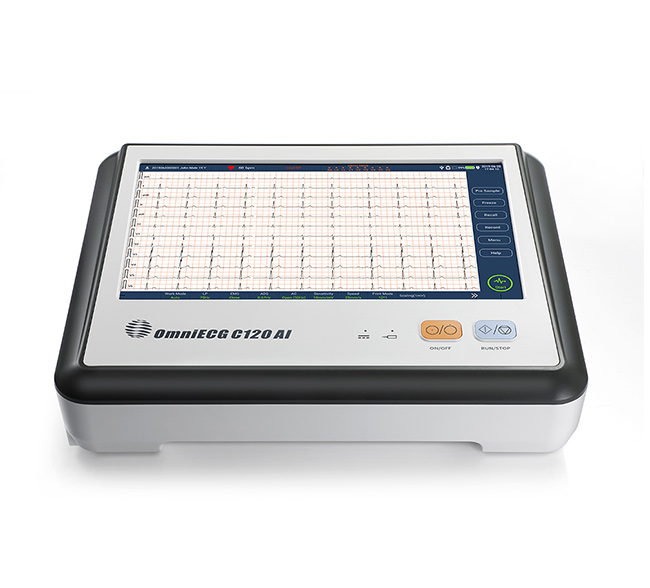 مخططات كهربية القلب من نوع أومني موديل C120 AI