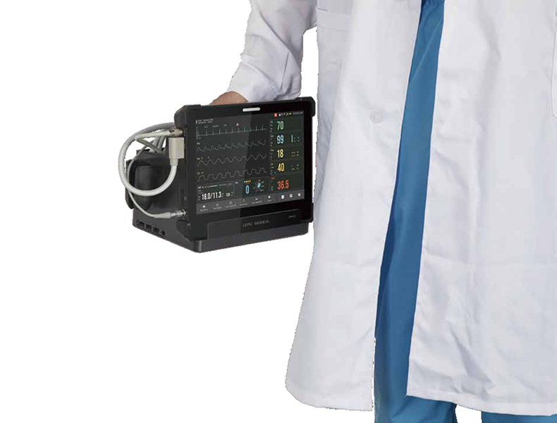 design with Patent Multifunctional adapter equipped with 35 ECG leads, SPO2 sensor and 2 TEMP sensor...